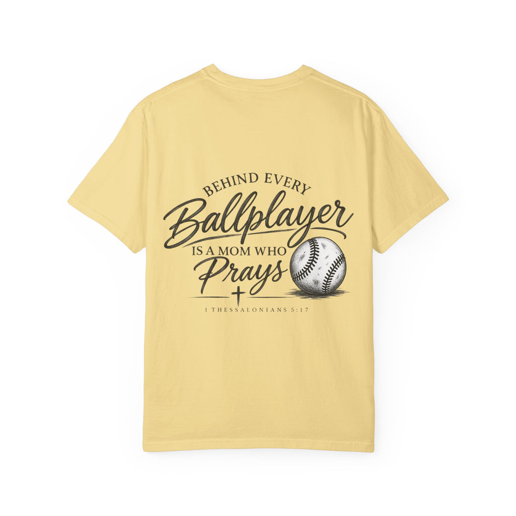 Dugout Prayers T-Shirt | Christian Baseball Mom Shirt | Faith Baseball Tee