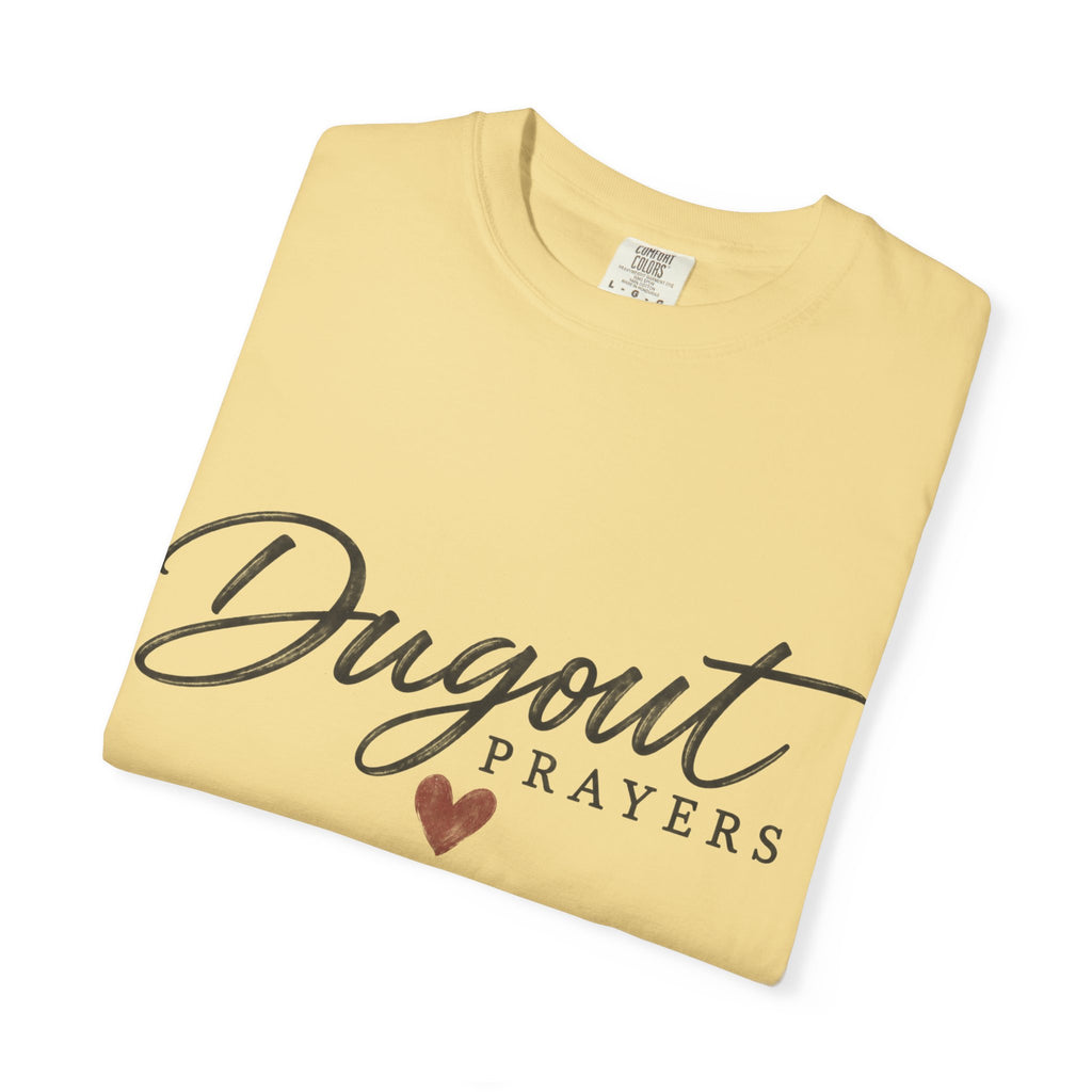 Dugout Prayers T-Shirt | Christian Baseball Mom Shirt | Faith Baseball Tee