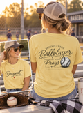 Dugout Prayers T-Shirt | Christian Baseball Mom Shirt | Faith Baseball Tee