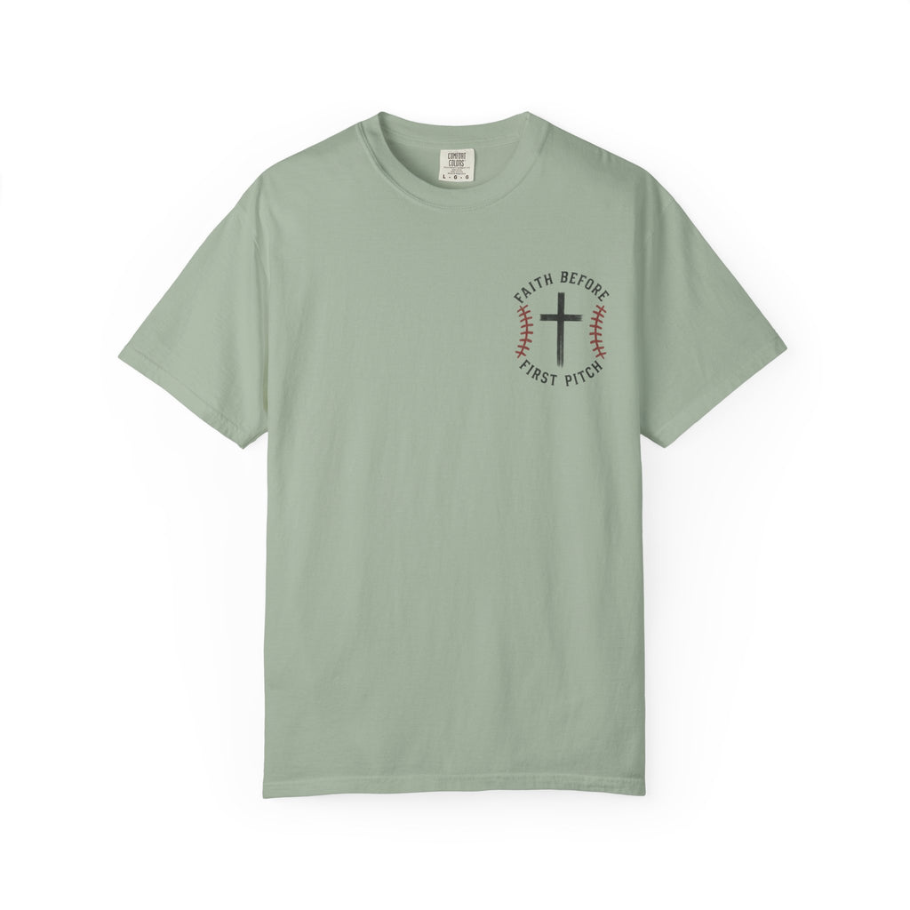 I Cheer Loud I Pray Louder T-Shirt | Christian Baseball Mom Shirt | Faith Baseball Tee