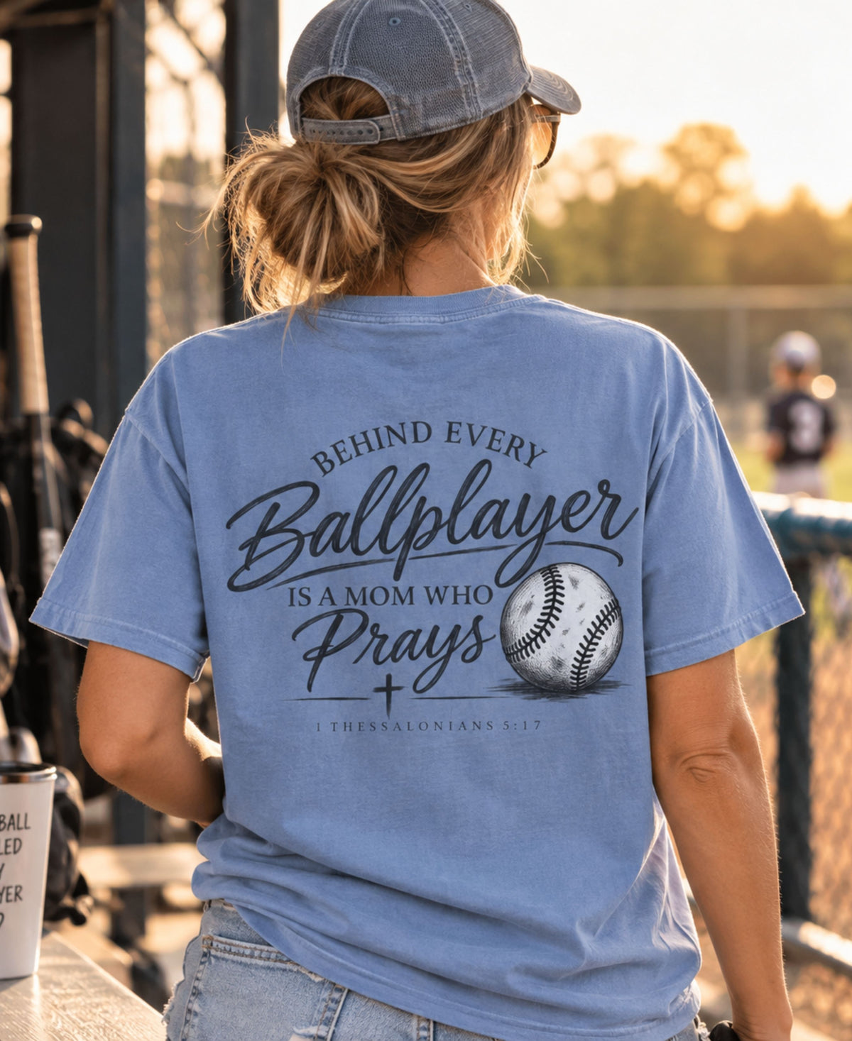 Dugout Prayers T-Shirt | Christian Baseball Mom Shirt | Faith Baseball Tee